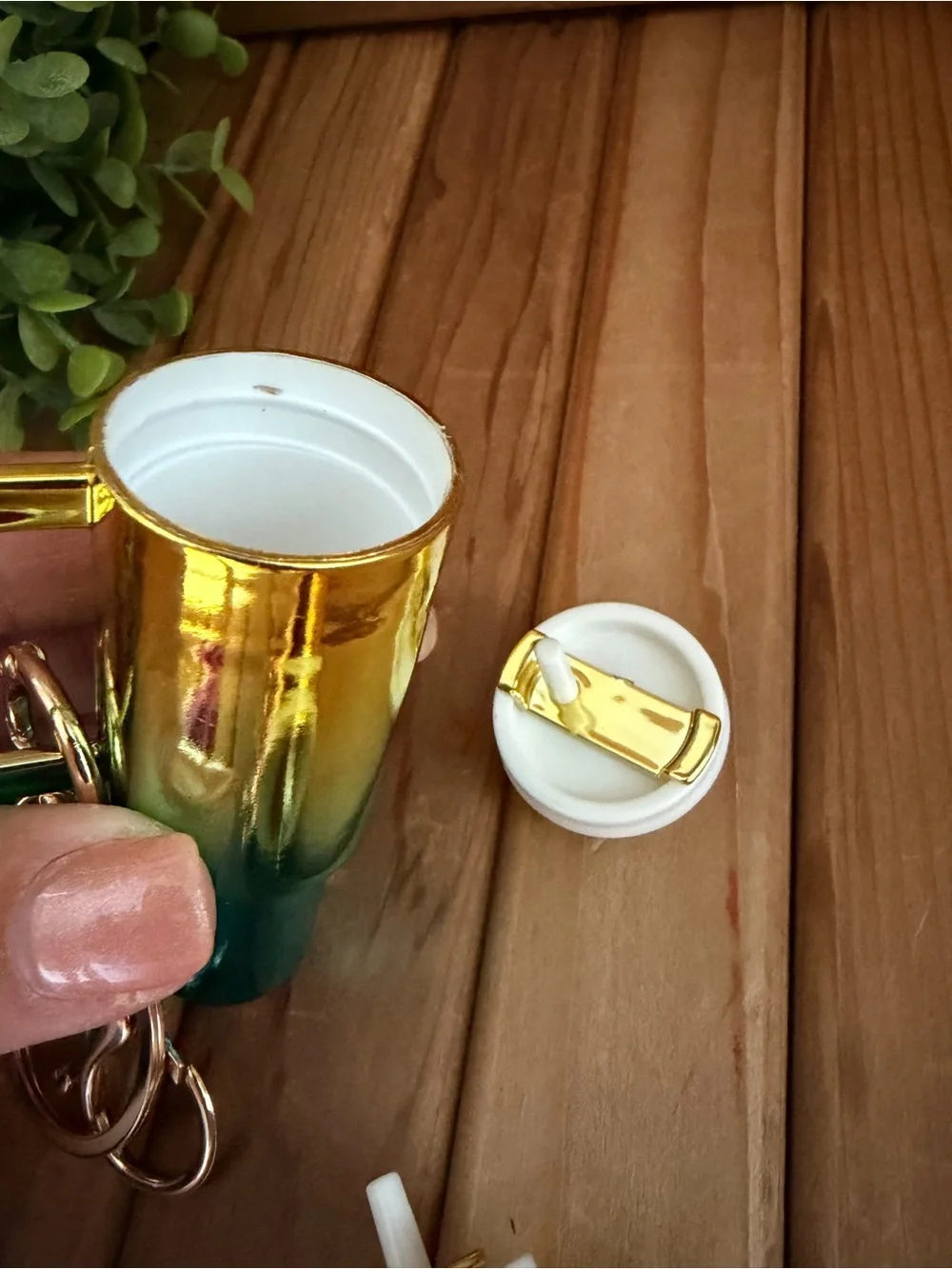 Mini Tumbler Lip Balm Keychain Charm: Choose (1) One
